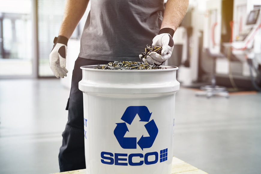 Recycling is van essentieel belang, omdat Seco Tools een ambitieus doel stelt voor een kringloopeconomie